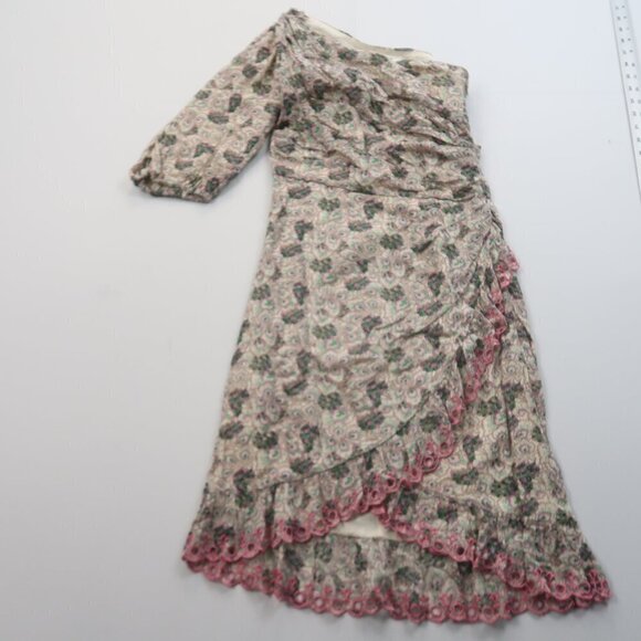 Isabel Marant Etoile Esther One Shoulder Floral Print Dress Size 38 / US 8 - Picture 3 of 9